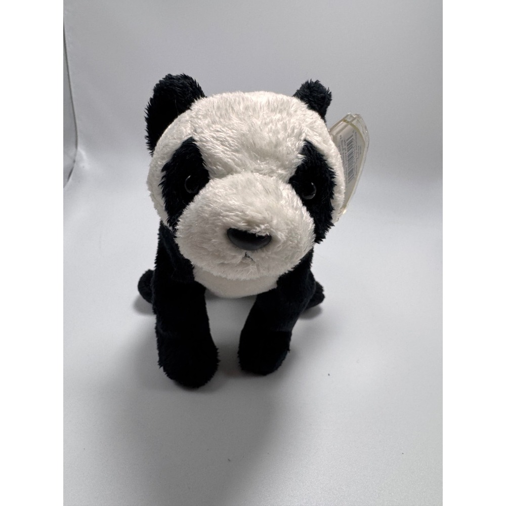 Ty Beanie Baby 2000 Fortune the Panda Black White Plush Collectible with Tags